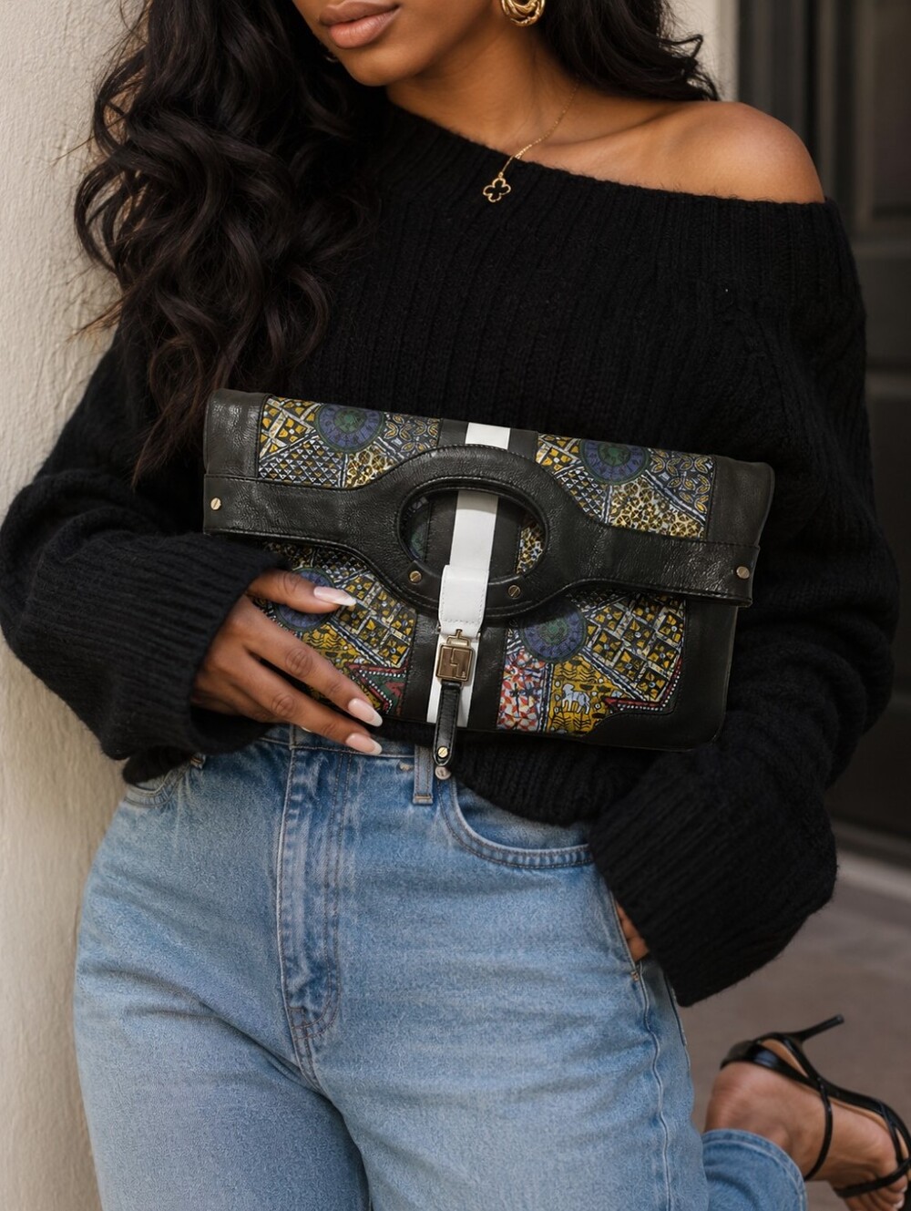 L.A.M.B Women's Clutch Leather